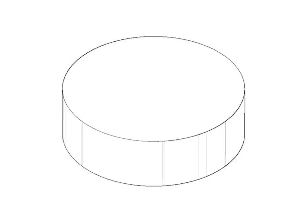 DORNBRACHT Zugknopf ERSATZTEILE 092078020 D. 26 x 8 mm Weiß matt, 092078020-10 Galeriebild 1